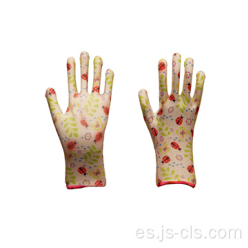 Guantes de jardín impreso colorido Serie de jardín